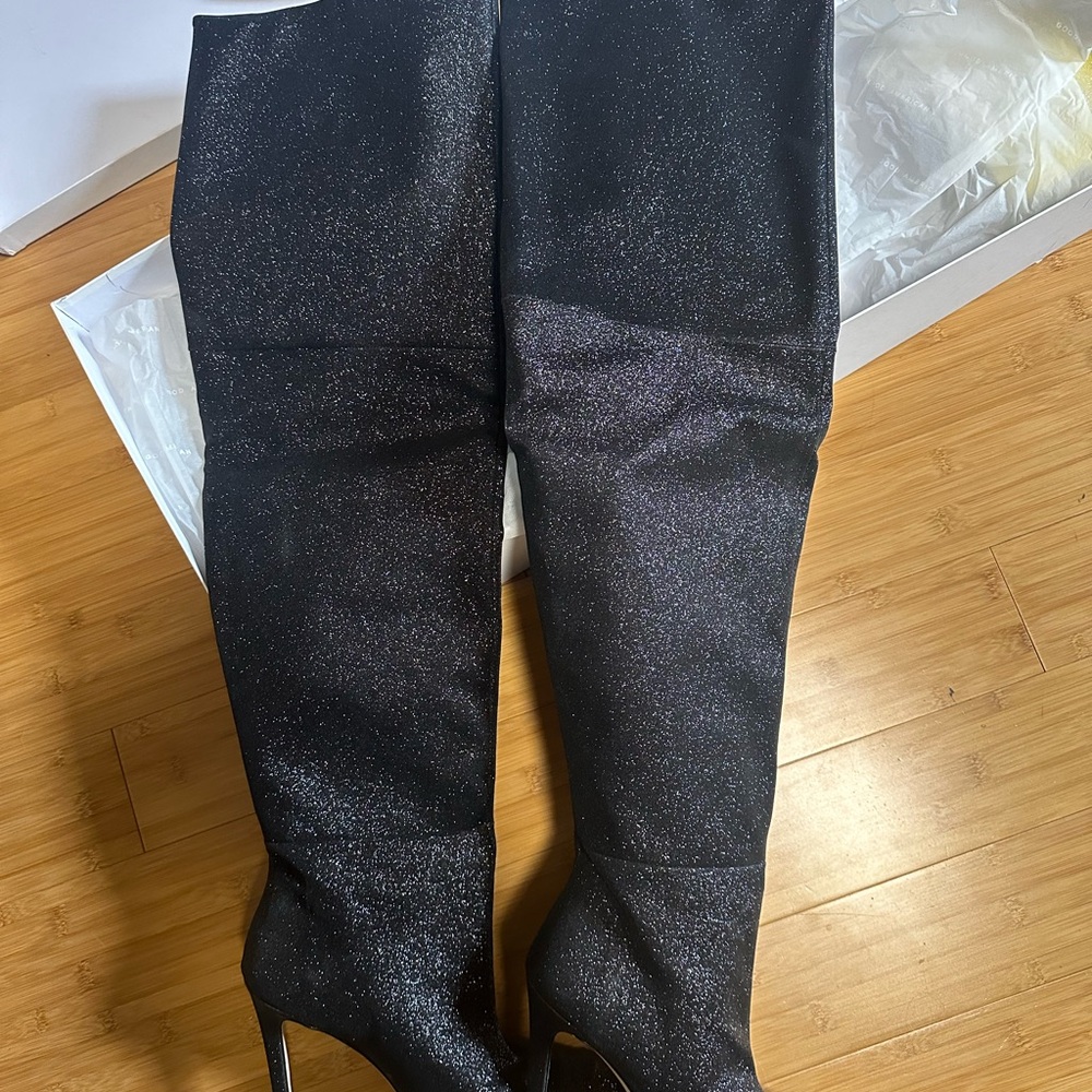 Good American thigh high boots